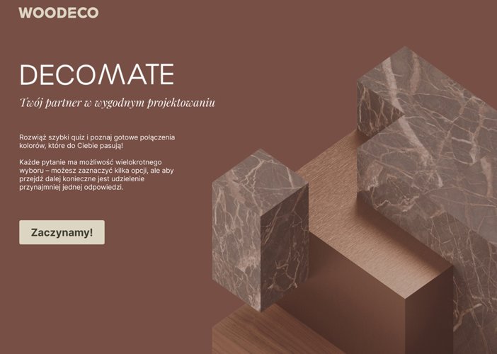 Woodeco prezentuje: DecoMate – odkryj swój wymarzony design wnętrz.